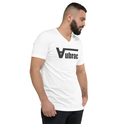 « A » T-shirt Unisexe à Manches Courtes et Col V