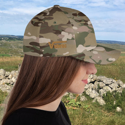 Aubrac Brodé, Casquette Structurée en Sergé