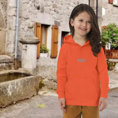 Aubrac BRODÉ 🧵,Sweat à capuche écologique pour enfants