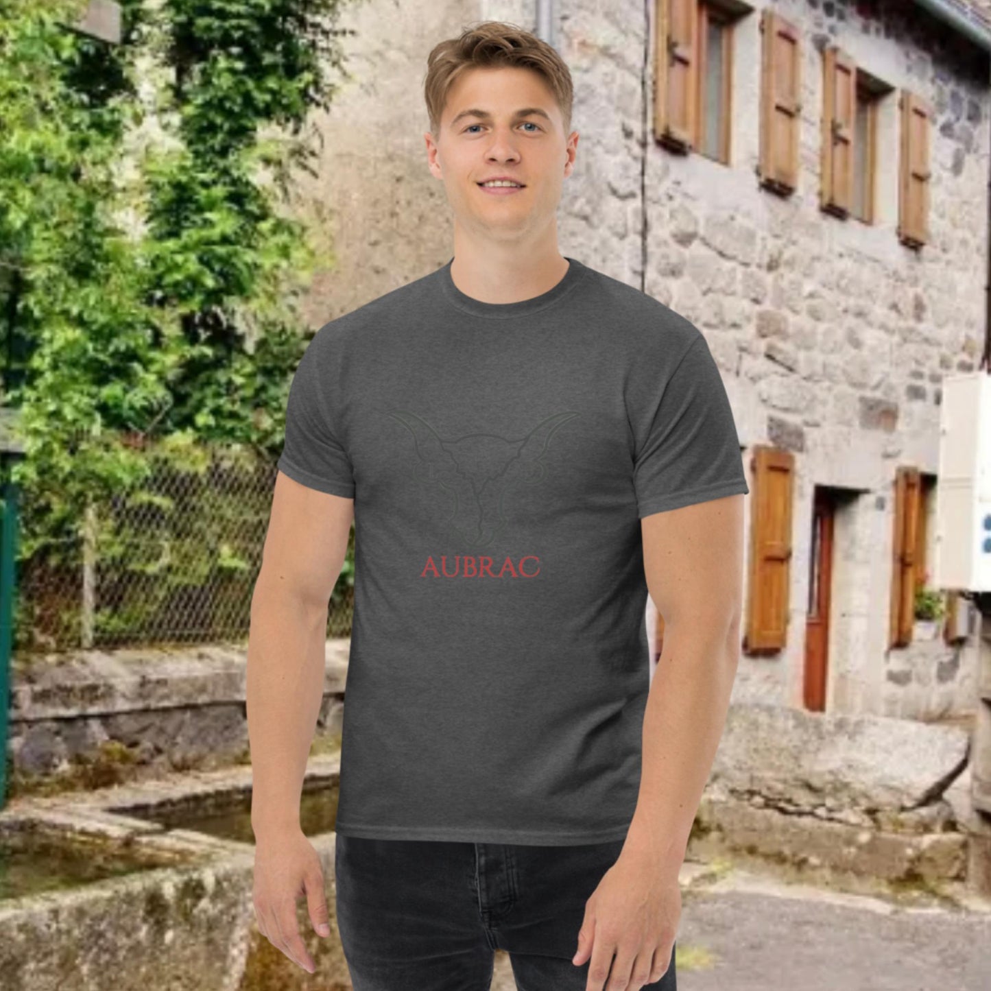 Pour Marie Paule , Aubrac vache, T-shirt classique homme