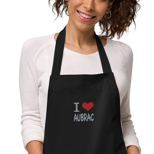 I Love Aubrac, BRODÉ, Tablier en coton biologique