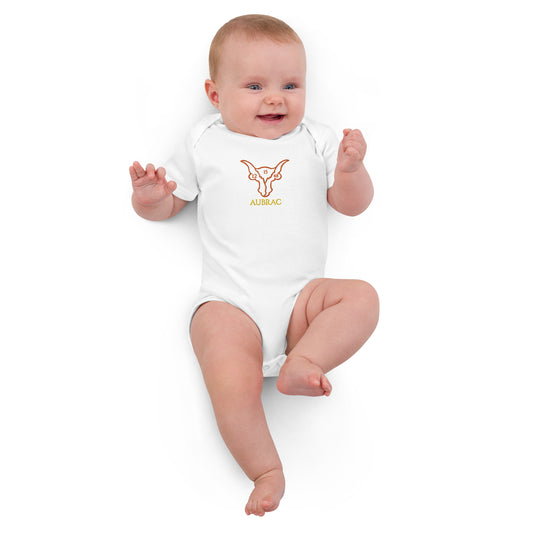 Body en coton bio bébé, vache brodé 🧵