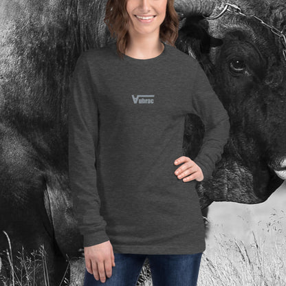 Aubrac brodé, 🧵, T-shirt Unisexe à Manches Longues