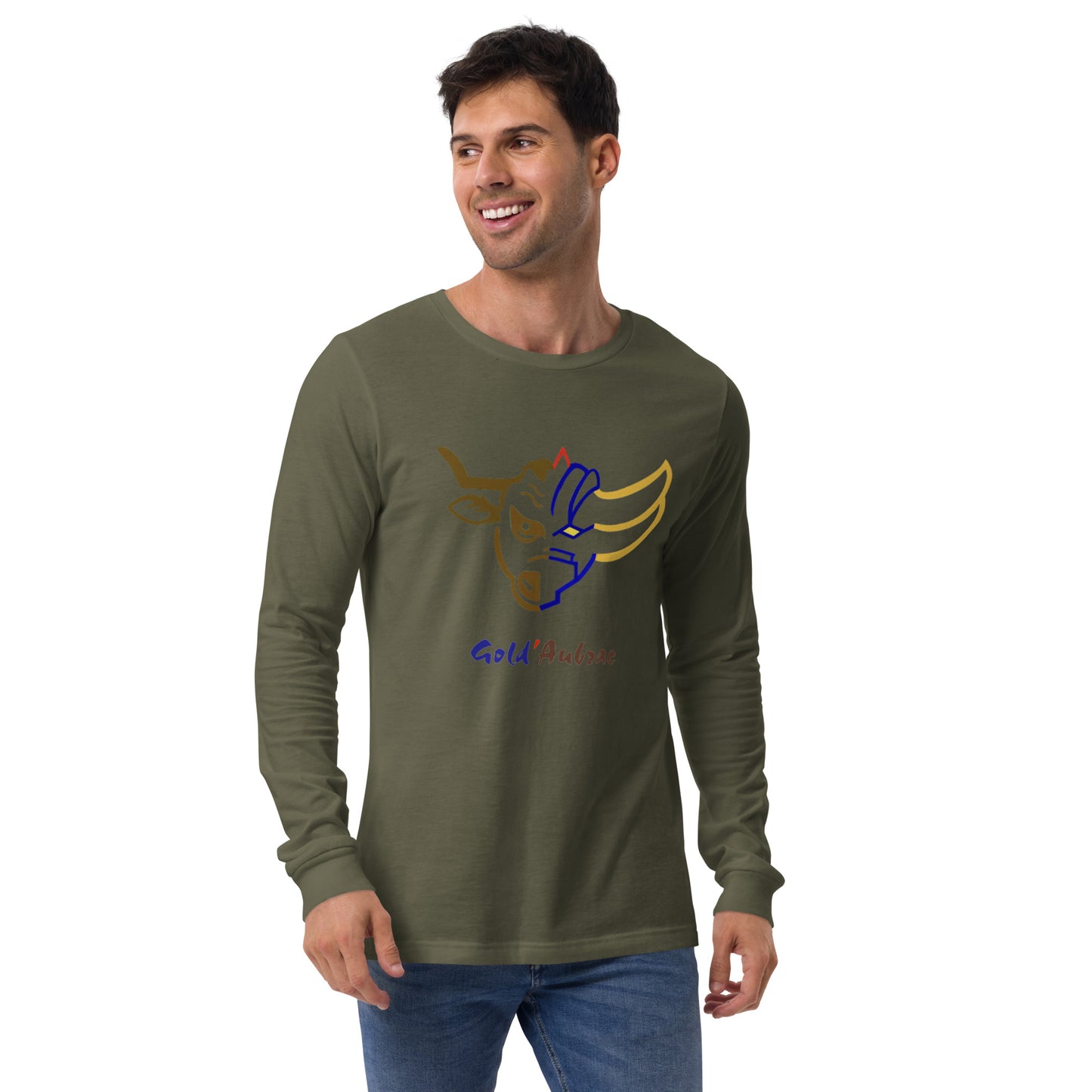 Gold’Aubrac, T-shirt Unisexe à Manches Longues