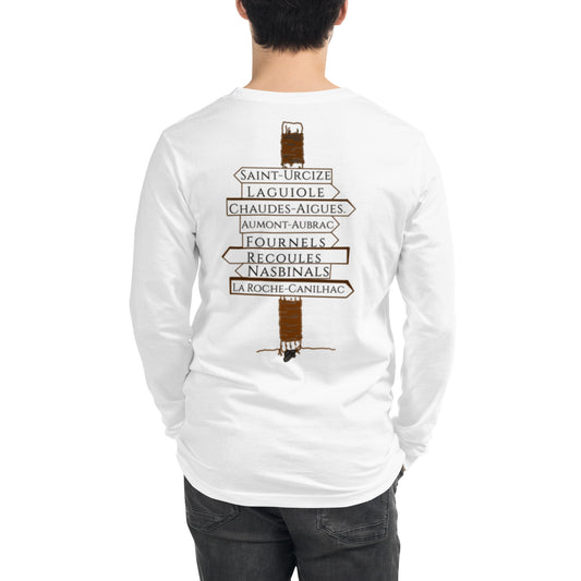 L’Aubrac et ses villages, T-shirt UNISEX à Manches Longues