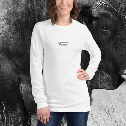 Aubrac brodé, 🧵, T-shirt Unisexe à Manches Longues