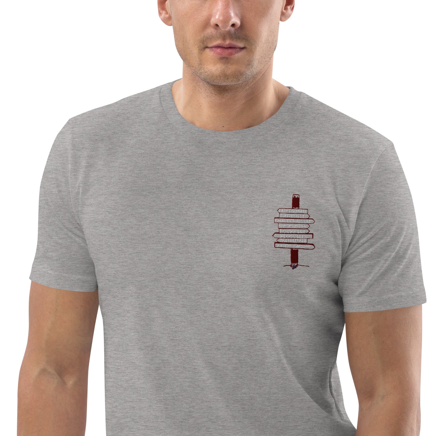 Broderie STZ, T-shirt unisexe en coton biologique