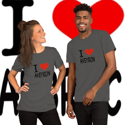 I LOVE AVEYRON,  T-shirt unisexe