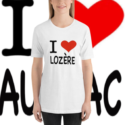 I love LOZERE, T-shirt unisexe