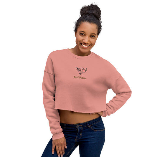 Gold’Aubrac, BRODÉ, Sweat-Shirt Crop-Top